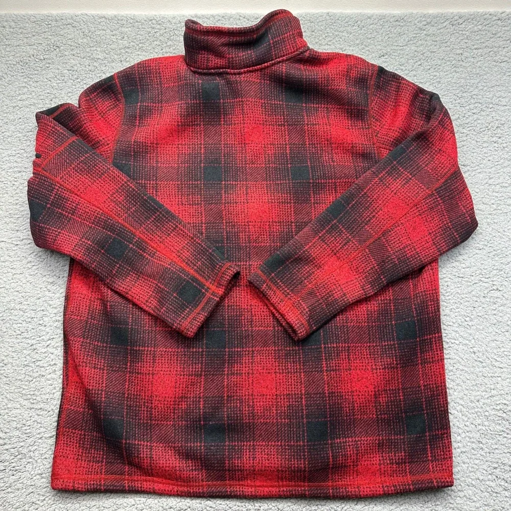 The North Face NF0A3YRB‎ Mens XXL Gordon Lyons Plaid Fleece 1/4 Zip Pullover